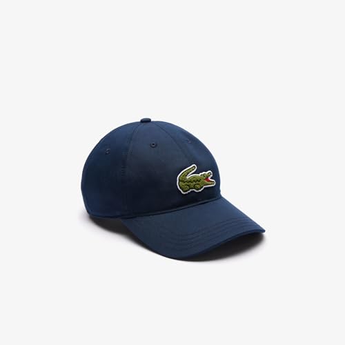Image of Lacoste Unisex Contrast Strap and Oversized Crocodile Cotton Cap