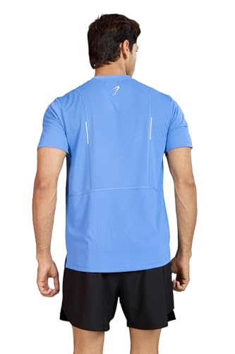 Image of FUAARK Men Solid Slim Fit Polyester Gym & Running Wear Tshirt