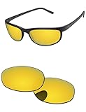 PapaViva Verres de rechange compatibles avec lunettes de soleil Ray Ban Predator 2 RB2027 62 mm Or 24 carats polarisés