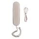 Festnetztelefon, TC-990 ABS Festnetztelefon Tischmontierbares Schnurgebundenes Dual-Purpose-Telefon Hoteltelefon Festnetz Festes Beige für das Home Office des Hotels