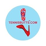 Tennis Butts - Fun Racket Decal That Starts Your Match Off with a Laugh! Perfect Tennis Gift (Flip Flops or Heels)