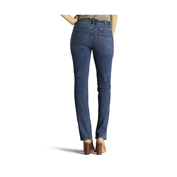 Lee-Womens-Petite-Flex-Motion-Regular-Fit-Straight-Leg-Jean Lee Women's Petite Ultra Lux Comfort with Flex Motion Straight Leg Jean Rayne 8 Petite