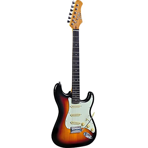 Eko Guitars - S-300V Vintage Sunburst, Chitarra Elettrica S-300V Vintage, Colore Sunburst