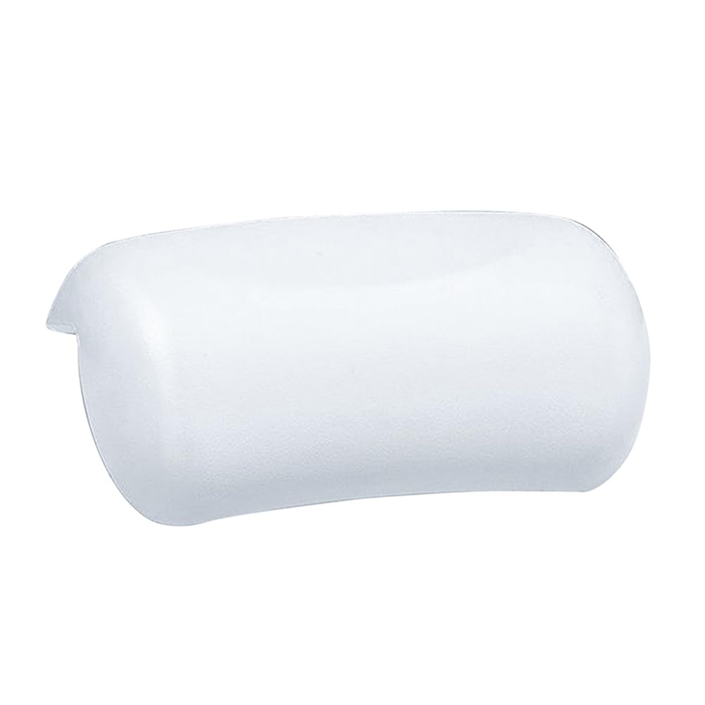 Bloepum SPA Bath Pillow Non-Slip Bathtub Headrest Soft Waterproof Bath with Suction Cups Bath Neck Cushion White