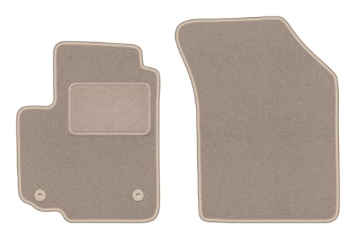 Alfombrillas de terciopelo beige que evitan el desgaste del suelo en tu Suzuki Swift IV 2005-2010