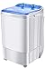 Półautomatyczna duża pojemność półautomatyczna pralka 7 kg, odpowiednia do rodzinnych apartamentów, przenośna do kompaktowej pralki,Blue