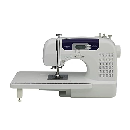 SYS Score: 9.5 Brother Sewing and Quilting Machine, CS6000i, 60 Built-In Stitches, 7 styles of 1-Step Auto-Size Buttonholes, Wide Table, Hard Cover, LCD Display and Auto Needle Threader