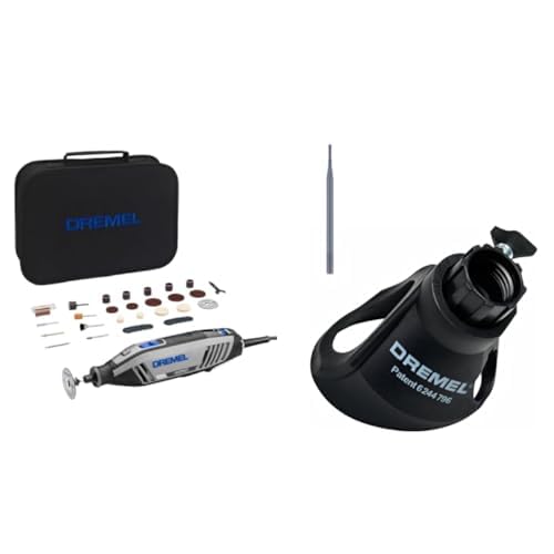 Dremel 4250 Rotationswerkzeug 175 W, Multifunktionswerkzeug-Set mit 35 Zubehören & 568 Zubehör Set für Multifunktionswerkzeug zum Entfernen von Fugenmörtel bei Wand- und Bodenfliesen