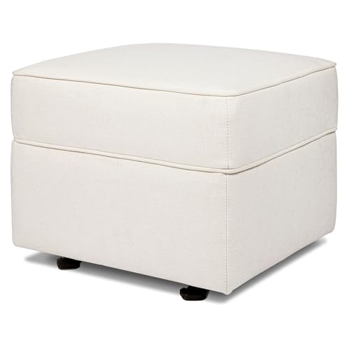 Namesake Willa/Alden Gliding Ottoman in Performace Cream Eco-Weave, Water Repellent &amp; Stain Resistant, Greenguard Gold &amp; CertiPUR-US Certified