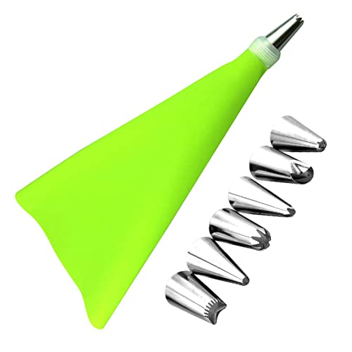 glaseado, Bolsas manga y zócalos para cupcakes - Herramientas cocina con acoplador para glaseado galletas, pastelería, cupcake, kit decoración tartas Fulenyi