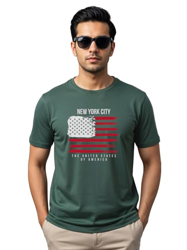 Image of ADRO Men's 100% Cotton Regular Fit T-Shirt