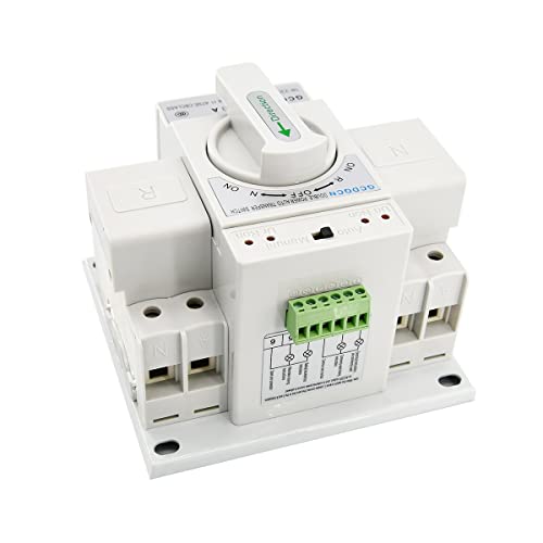 Dual Power 2P 63A 32A Automatic Transfer Switch (ATS) 110v CB Switching Product