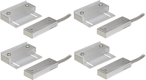 Image of Seco-Larm SM-4601-L3Q Pack of 4 Industrial Wide-Gap Magnetic Contact Switches, 3 inch Operation Gap NO /NC, Open /Closed Loop (3 Wires)