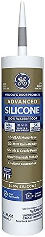 GE GE50.08 Silicone II Window and Door Caulk, Light Gray