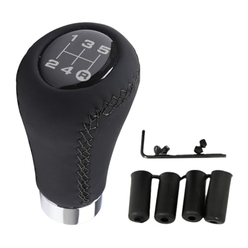 Pomello Cambio Auto In Alluminio Con 4 Adattatori - Manopola Cambio Manuale 5 Marce, Design Ergonomico Antiscivolo - Foto 6