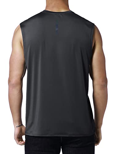 Image of EZRUN Men's Workout Sleeveless Shirts Quick Dry Muscle Swim Shirt Gym Fitness Running Beach Tank Tops
