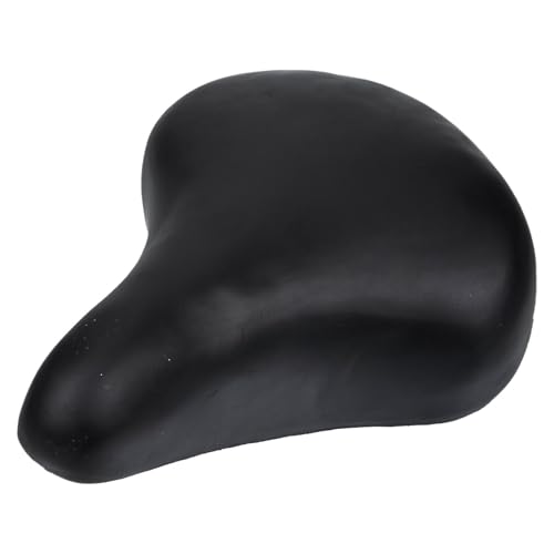 Selle en cuir noir pour vélo avec châssis métallique durable