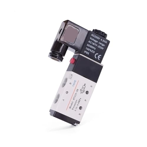 GFOLGDWR 1 válvula solenoide eléctrica neumática 4V210-08 4V310-10 4V410-15, válvula magnética de Control direccional de 24 V y 220 V(4v130e-06,AC110)