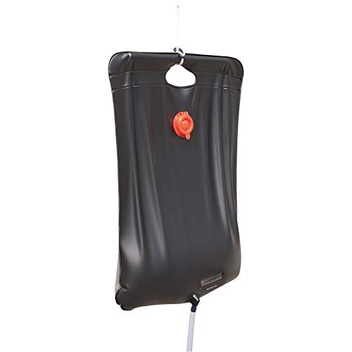 Bestway Plato de ducha solar portátil Reinforce 28609 R para mujer, 20 L, 41 cm x 58 cm, con termómetro, negro, 20 L/41 x EU