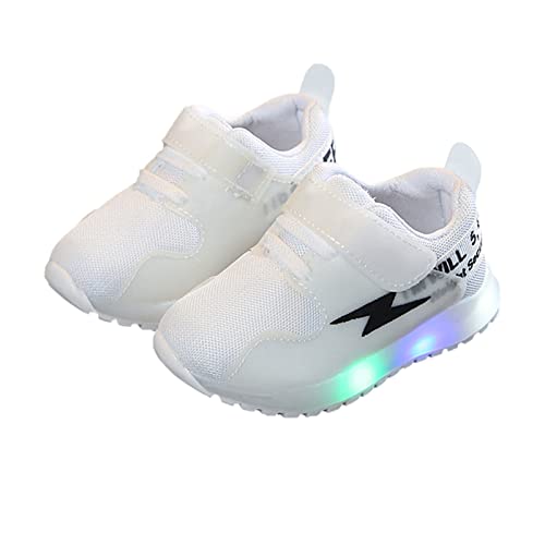 IWIHMIV Toddler Boy Tennis Shoes Girls' Athletic Shoes Kids Light Up Lightweight Non Slip Comfort Sneakers2