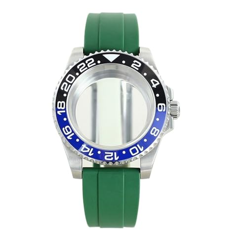 1pc 20ATM 40 �~�����[�g�� GMT �P�[�X���c 8215 ���[�u�����g 28.5 �~�����[�g���_�C�������o�[�u���X���b�g�T�t�@�C�A 120 �N���b�N(Green strap 6)