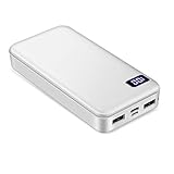 Carga de alta velocidad: diseño exclusivo del puerto de entrada USB C para una carga rápida de 5V / 2A. Detecte de manera inteligente su dispositivo y proporcione velocidades de carga de hasta 2 A después de la conexión para proporcionar rápidamente suficiente energía para su dispositivo.