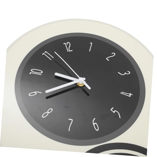 Horloge murale à pendule noire silencieuse et précise pour salon moderne - 4