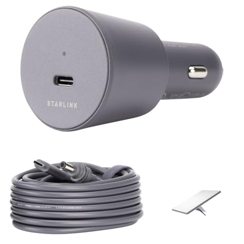 Cargador de coche para Starlink Mini con cable DC de 5m y toma de 12V 24V para caravanas