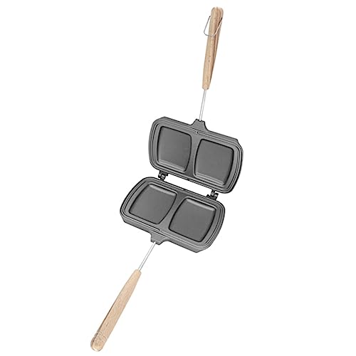 Cabilock Padella Antiaderente Bifacciale Per Cottura Veloce Padella Per Friggere Le Uova e Sandwich Utile Stampo Per Pane e Dessert Facile Da Pulire e Resistente