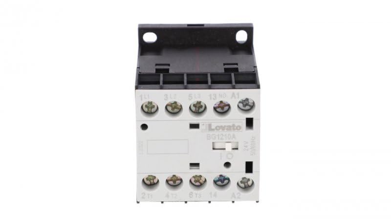 Lovato – minicontactor tripolare AC3 12 A bg1210 a 24 VAC