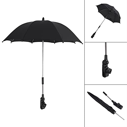 Taidda Wózek Dziecięcy Wózek Inwalidzki Spacerowy Parasol Chroniący Przed Promieniami UV Ochrona Przed Deszczem Słonecznym Regulowany Parasol na Krzesło do Wózka Wózki Dziecięce Przeciwsłoneczny