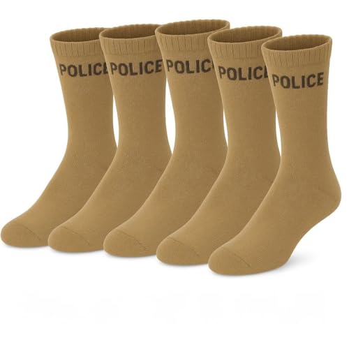 Military and Police Uniform Crew Socks, Cotton Blend, Thermal Win...