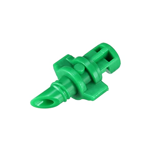 Uxcell Micro Sprayer Fan Jet, 180 Degree Refraction Atomized Dripper Hydroponic Garden Irrigation, 50 Pcs (Green) #TOP3