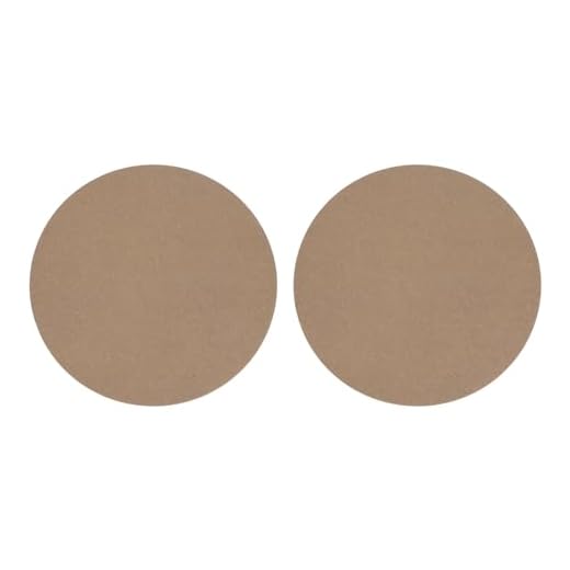 PATIKIL 2Pcs 12" Murciélagos de Rueda de Cerámica Redondos de 1/3" Orificios Previos al Pasador de 10" de Distancia con Tornillos de Acero Inoxidable 304 de Pasador de 1"