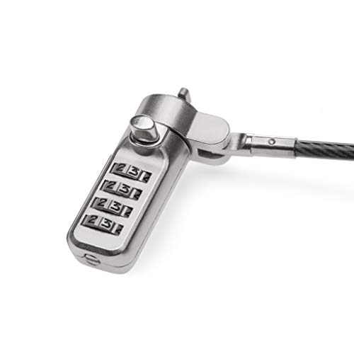 Amazon Basics T-Bar Combination Laptop Lock, 6-Foot Carbon Steel Lock For Pc, Monitors, Projectors, Docks And Other Devices #TOP1