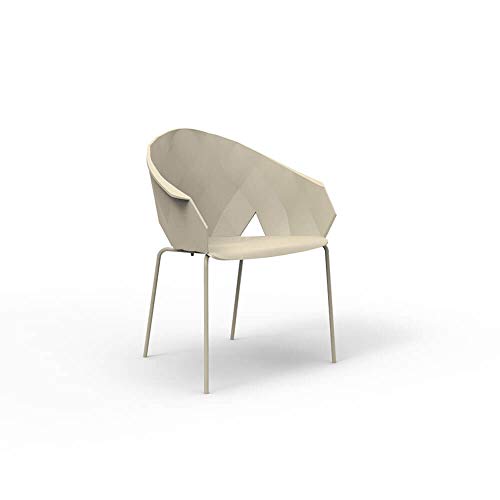 Set 4 Vondom Vases chair for outdoor ecru