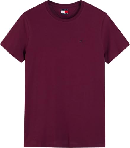 Tommy Jeans TJM Original Herren-T-Shirt, schmale Passform, kurzärmelig, Violett (Calypso Berry), L – Ansicht 5
