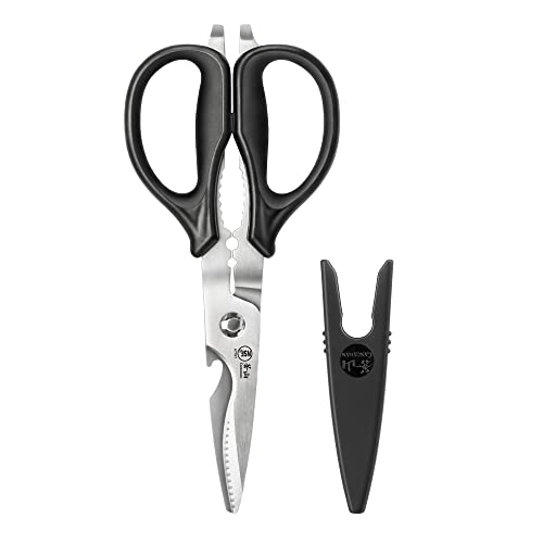 Cangshan 503343 9-inch Heavy-Duty Come-Apart Kitchen Shears with Guard