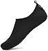 SAGUARO Damen Herren Badeschuhe Wasserschuhe Schnell Trocknend Breathable Schwimmschuhe Leicht rutschfest Strandschuhe M&auml;nner Frauen Barfu&szlig;schuhe f&uuml;r Strand Pool Meer(Schwarz,42/43 EU)
