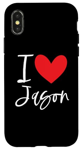 I Love Jason ���O �p�[�\�i���C�Y �{�[�C�}�� BFF �t�����h �n�[�g �X�}�z�P�[�X iPhone X/XS �p