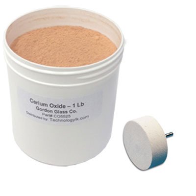 Gordon Glass™ 1 LB Cerium Oxide Powder and 2