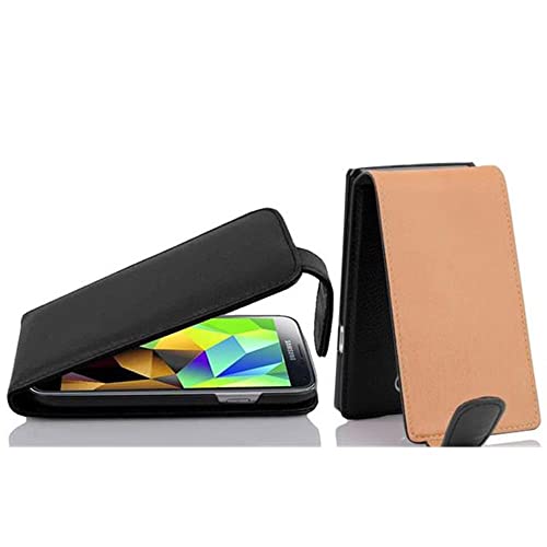 Cadorabo Hülle kompatibel mit Samsung Galaxy S5 MINI / S5 MINI DUOS Flip Design aus Kunst Leder Flip Klappbare Stoßfeste Magnetische Cover Hülle für Galaxy S5 MINI / S5 MINI DUOS Tasche in Schwarz Cadorabo Hülle kompatibel mit Samsung Galaxy S5 MINI / S5 MINI DUOS Flip Design aus Kunst Leder Flip Klappbare Stoßfeste Magnetische Cover Hülle für Galaxy S5 MINI / S5 MINI DUOS Tasche in Schwarz