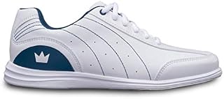 Brunswick Bowling Products Ladies Mystic Bowling Shoes- B US, White/Navy, 9