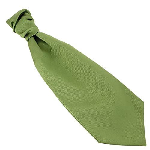 Lavallière en soie vert pomme contre les tenues de mariage ternes