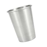 Vasos medianos de Acero Inoxidable para Pinta – Vsos apilables irrompibles, Seguros para niños pequeños | Taza de Acero Inoxidable Reutilizable para Viaje, Duradera, Ligera, Apta para lavavajil