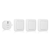 Smartwares Home Automation Set Plug & Connect Funkstecker - für das Schlafzimmer - 3 Einzelschalter und 1 Unterputzmodul SH4-99567