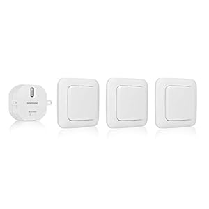 kit domotique interrupteur smartwares sans fil 3 interrupteurs et 1 récepteur encastrable