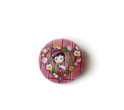 Generic - Boite métal clic-clac fleurie boite à bonbons pilules bijoux cendrier de poche création Française