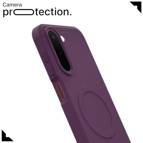 Image of Outlouders Back Cover for OnePlus N6x | Soft Matte Silicone | Slim Fit | Magnetic-Safe Logo Design (Magnetic-Safe Not Compatible) | Shockproof | Camera Protection Bumper Case (Purple)
