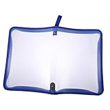 HOMSFOU Transparent Reißverschluss Dokumentenmappe Tragbare Dateiablage für Wichtige Unterlagen Leicht und Robust für Bürobedarf und Organisation Farbe Zufällig Zufällige